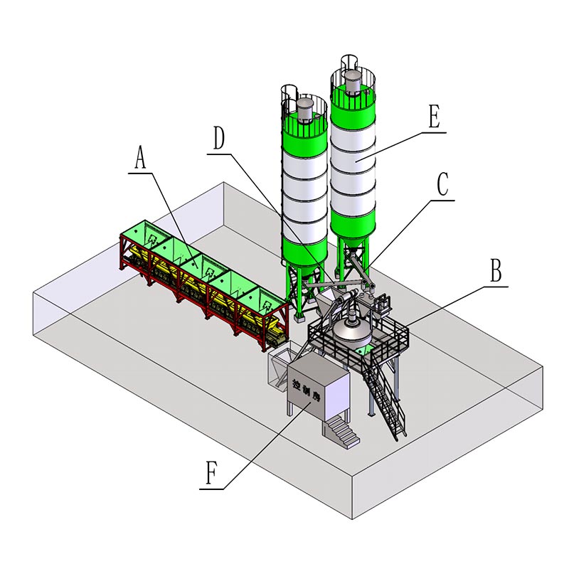 Míchačka na výrobu cihel na cement