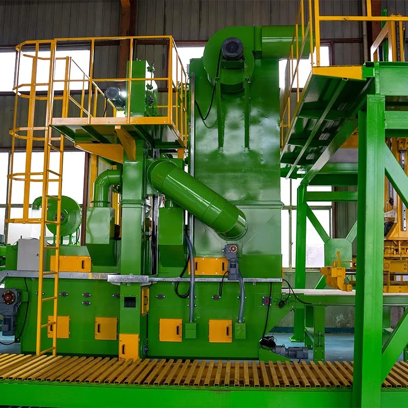 Stroj na otryskání betonových cihel na povrchovou úpravu